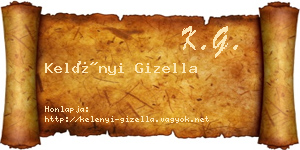 Kelényi Gizella névjegykártya